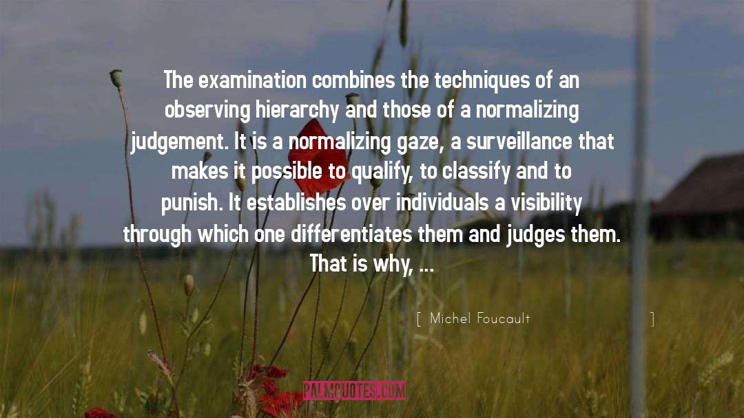 Differentiates quotes by Michel Foucault