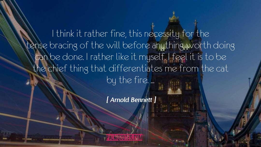 Differentiates quotes by Arnold Bennett