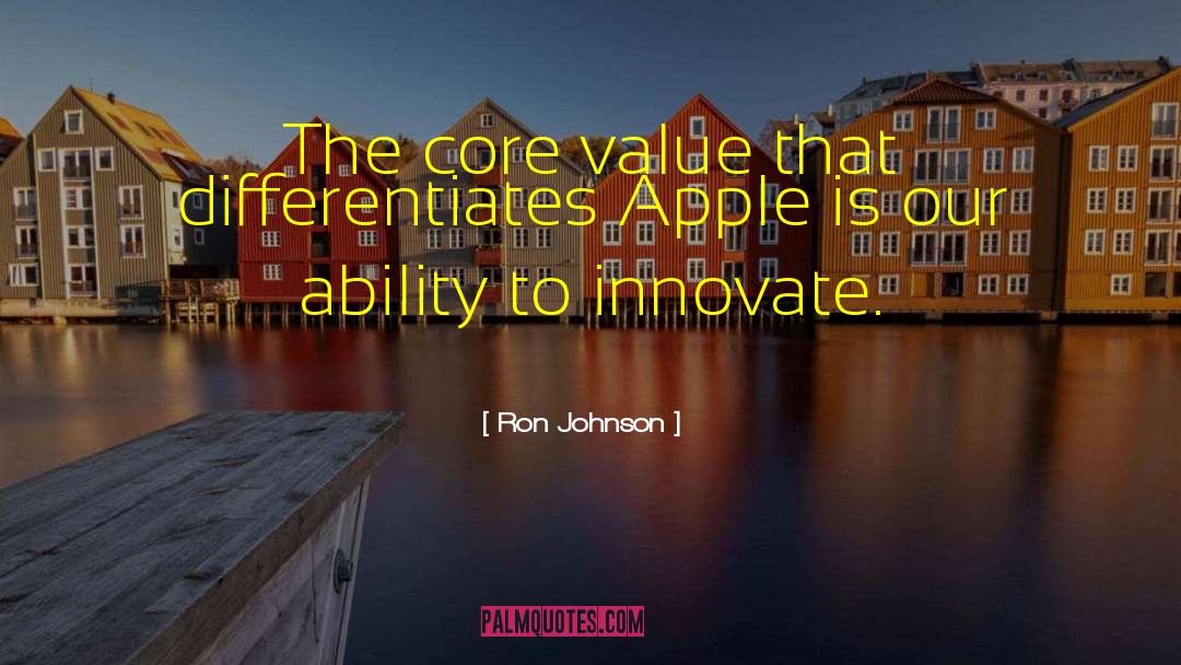 Differentiates quotes by Ron Johnson