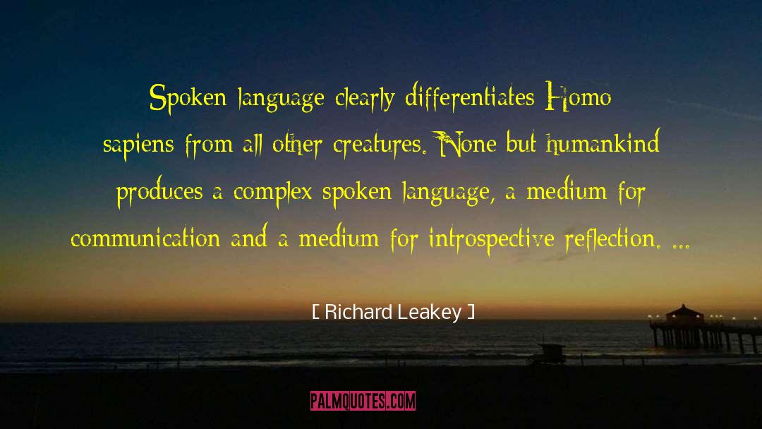 Differentiates quotes by Richard Leakey