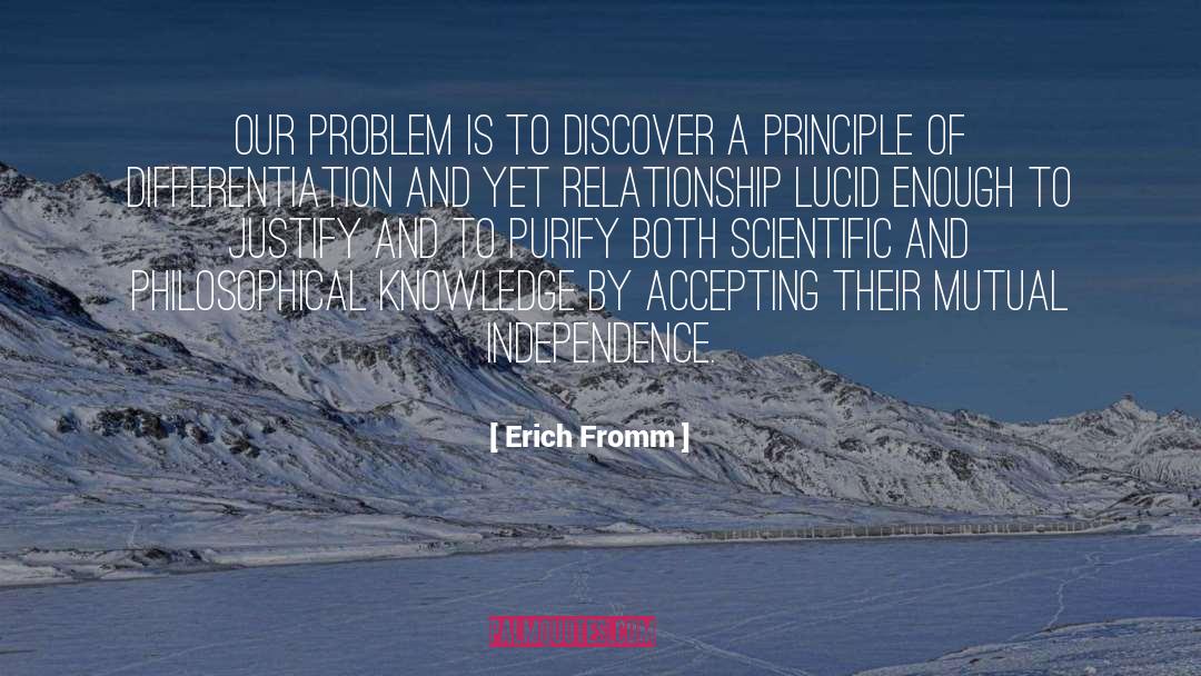 Differentiation quotes by Erich Fromm