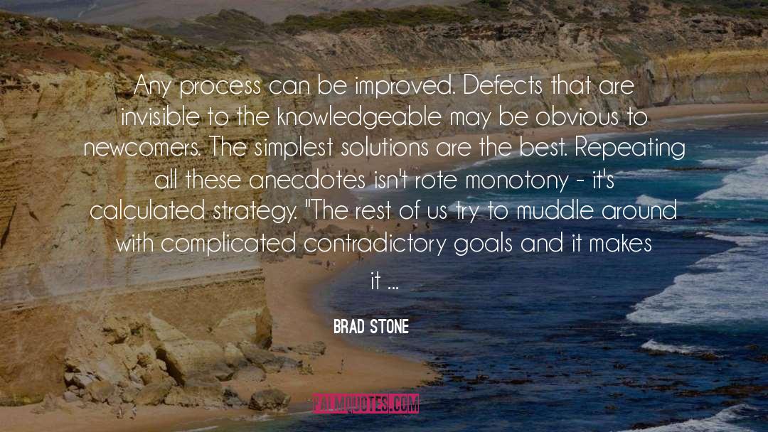Difficult And Easy quotes by Brad Stone