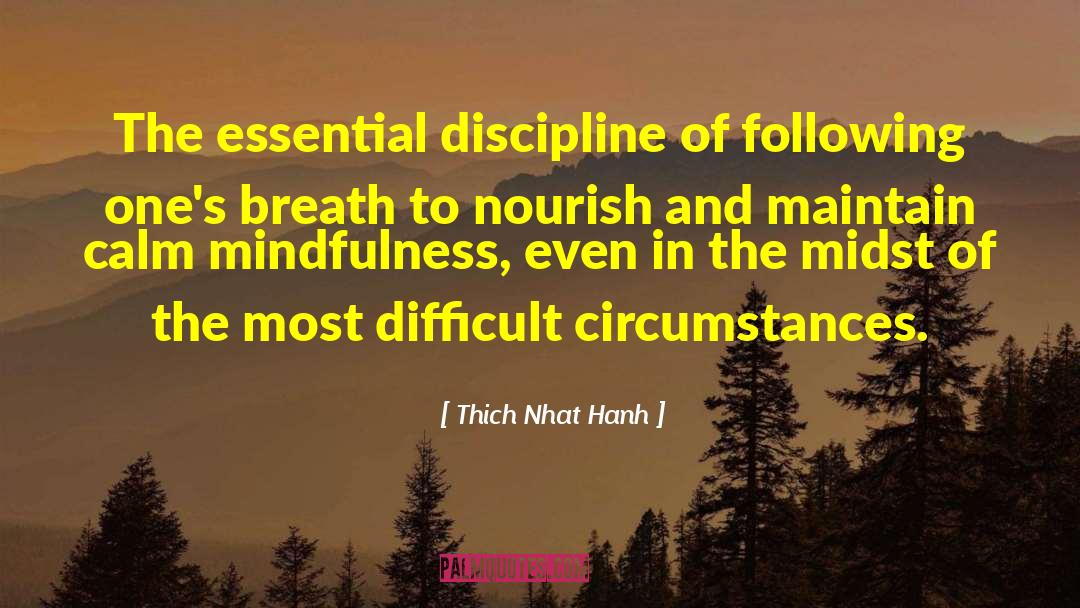 Difficult Circumstances quotes by Thich Nhat Hanh