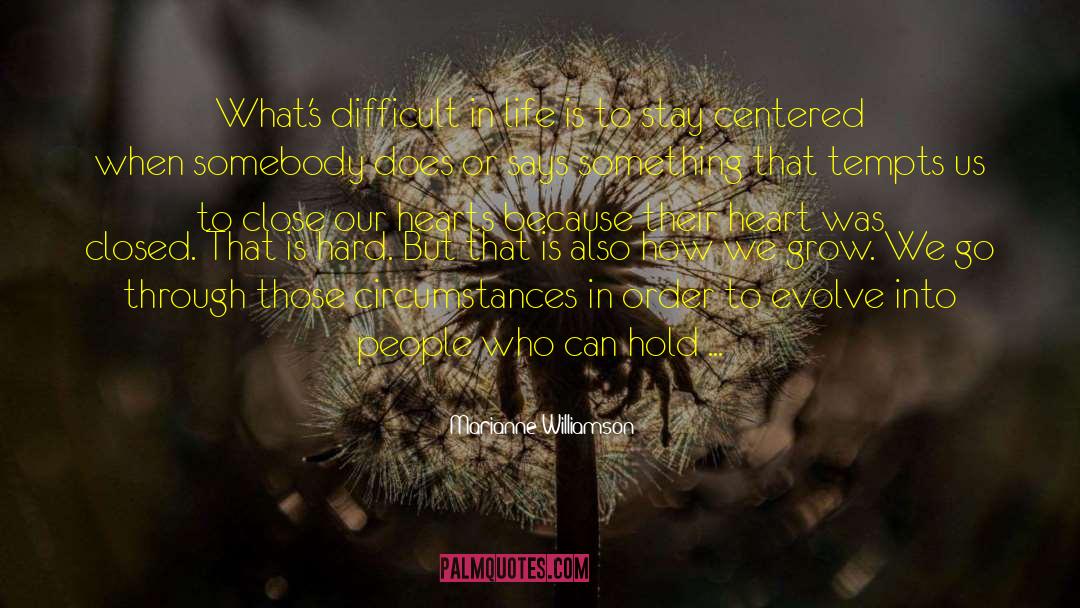 Difficult Circumstances quotes by Marianne Williamson