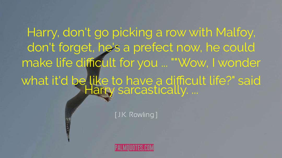 Difficult Life quotes by J.K. Rowling