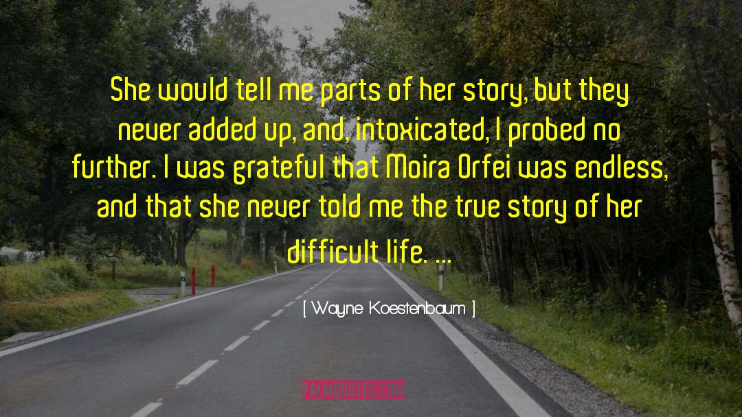 Difficult Life quotes by Wayne Koestenbaum