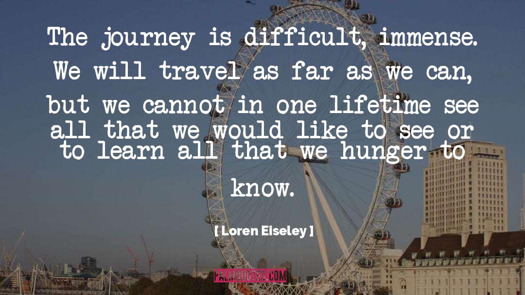 Difficult quotes by Loren Eiseley