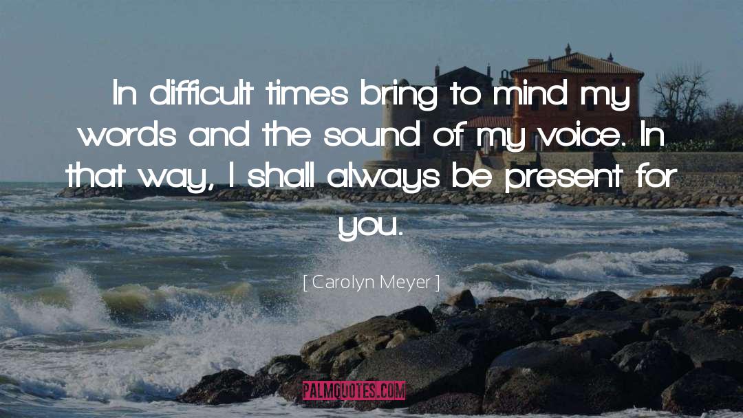 Difficult Times quotes by Carolyn Meyer