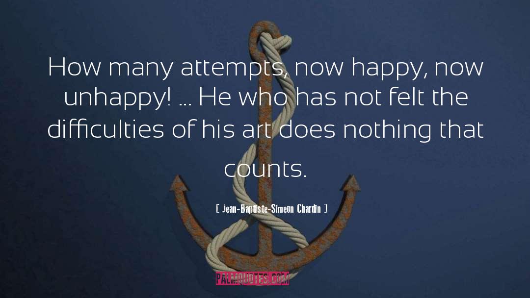 Difficulties quotes by Jean-Baptiste-Simeon Chardin