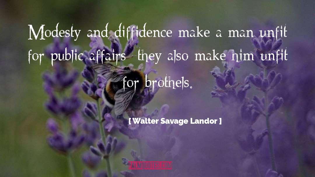 Diffidence quotes by Walter Savage Landor