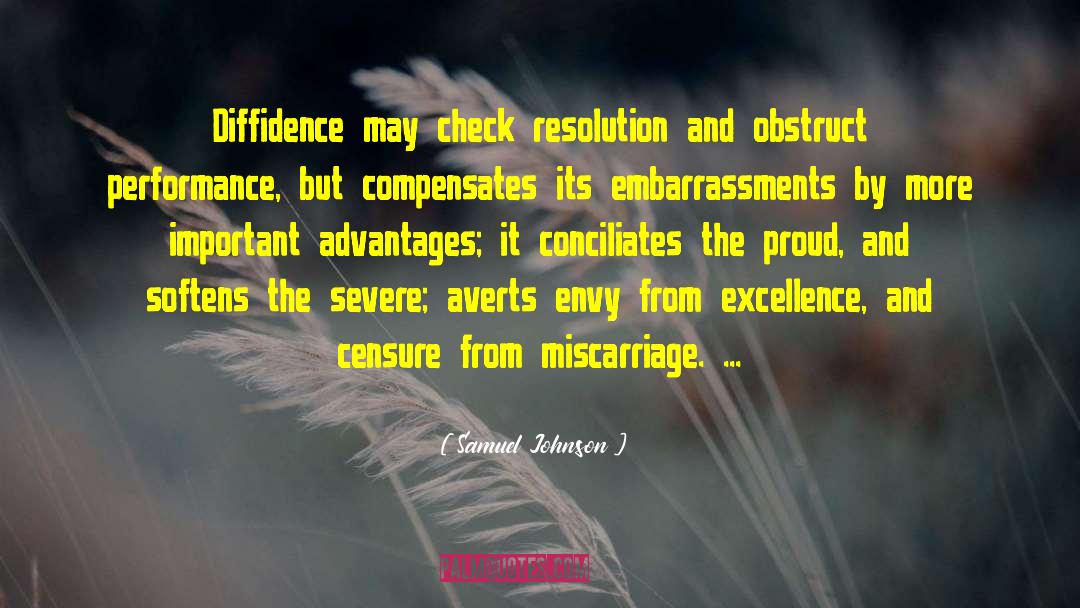 Diffidence quotes by Samuel Johnson