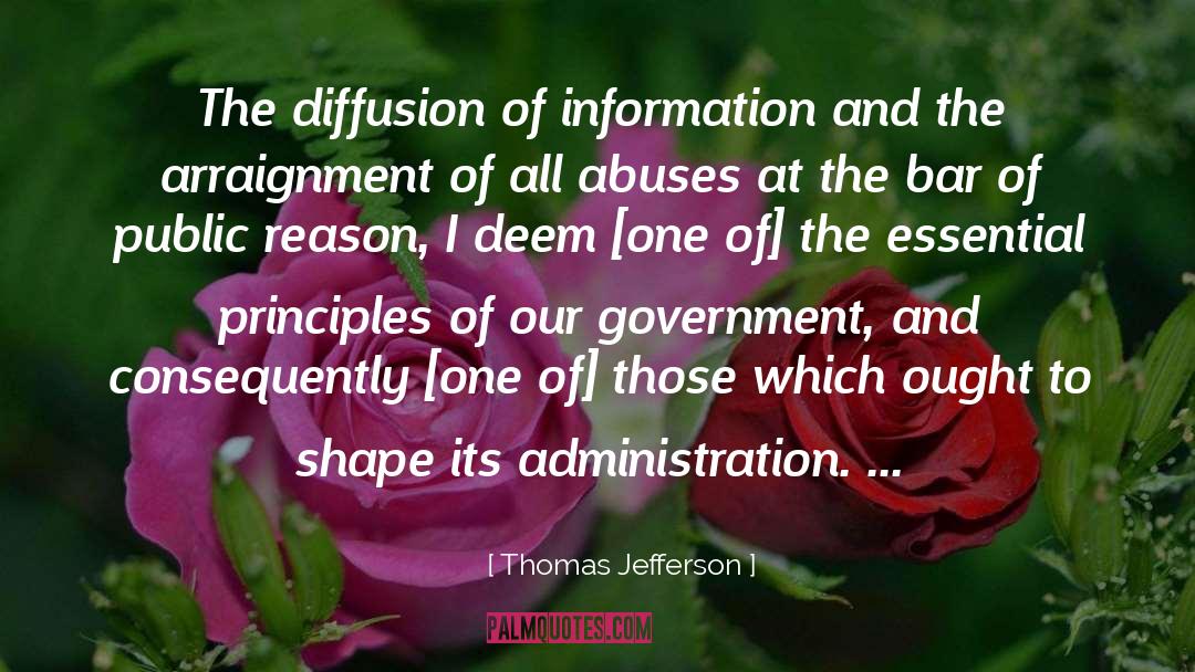 Diffusion quotes by Thomas Jefferson