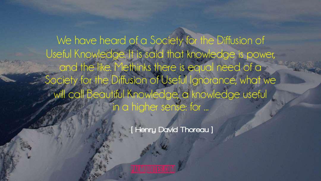 Diffusion quotes by Henry David Thoreau