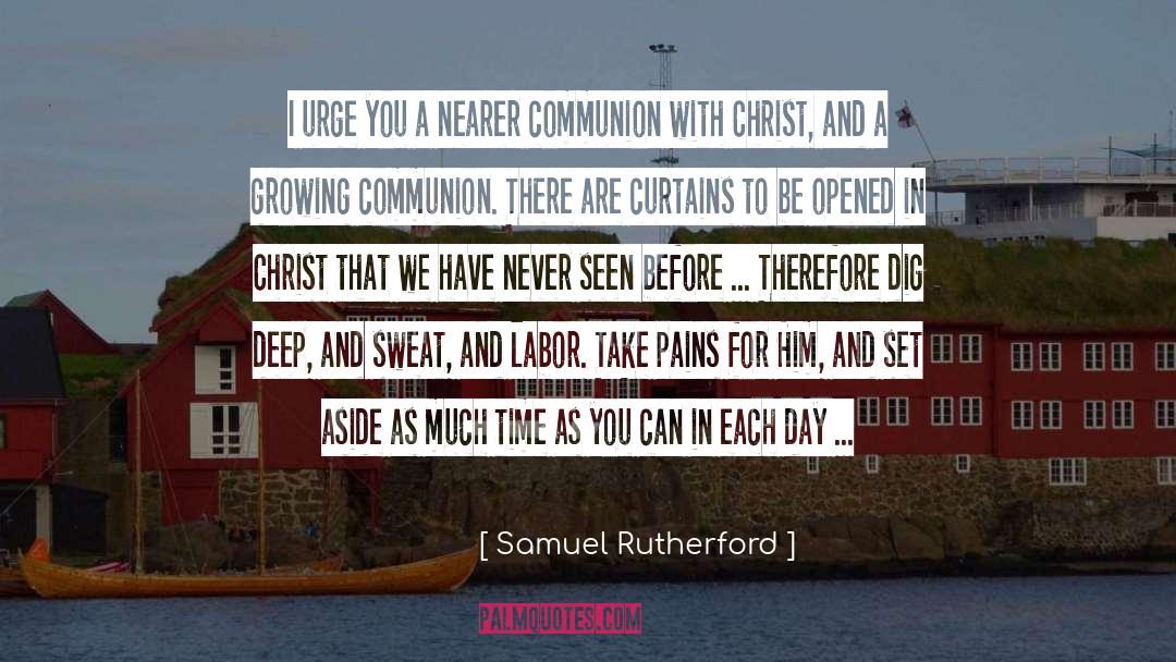 Dig Deep quotes by Samuel Rutherford