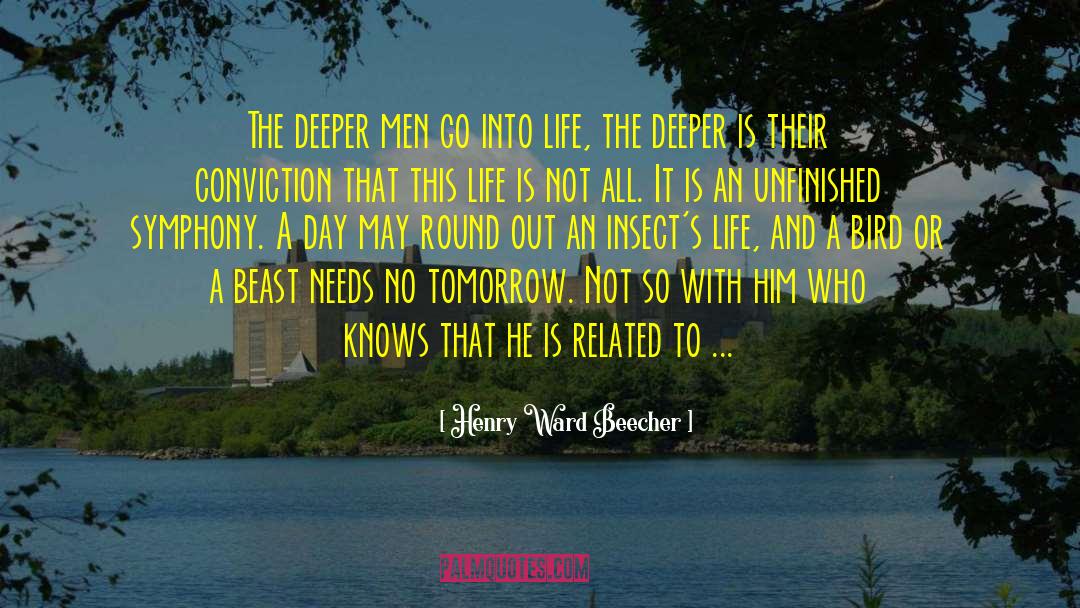 Dig Deeper quotes by Henry Ward Beecher