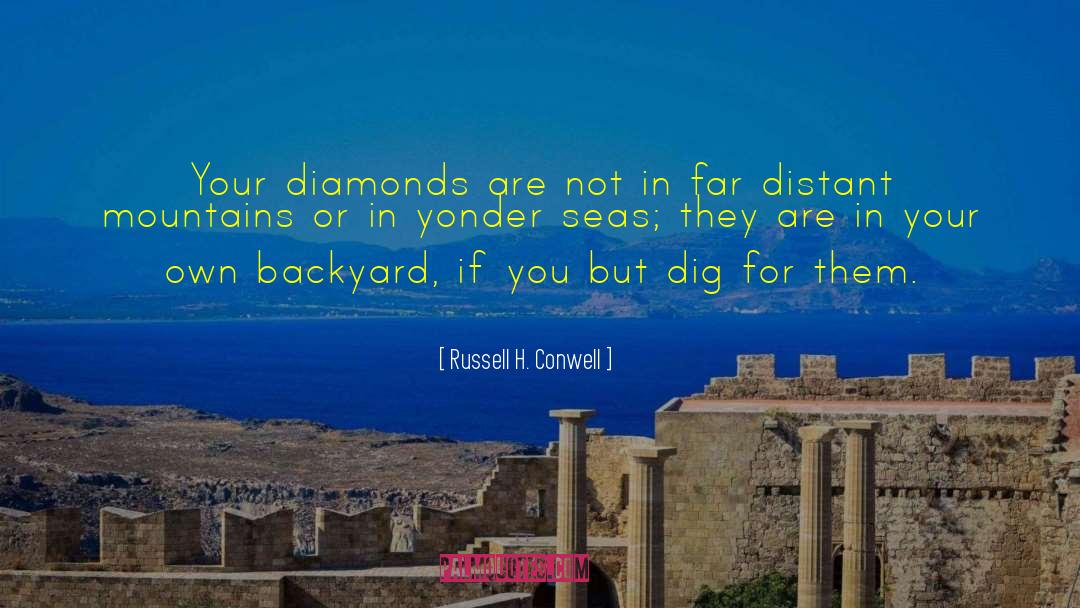 Dig Deeper quotes by Russell H. Conwell