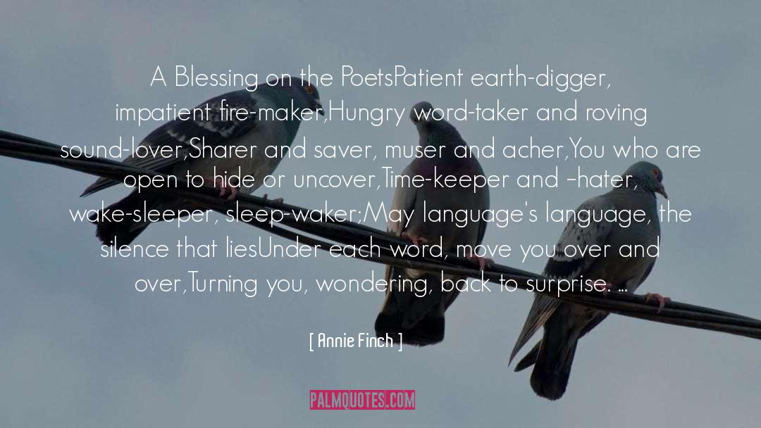 Digger quotes by Annie Finch