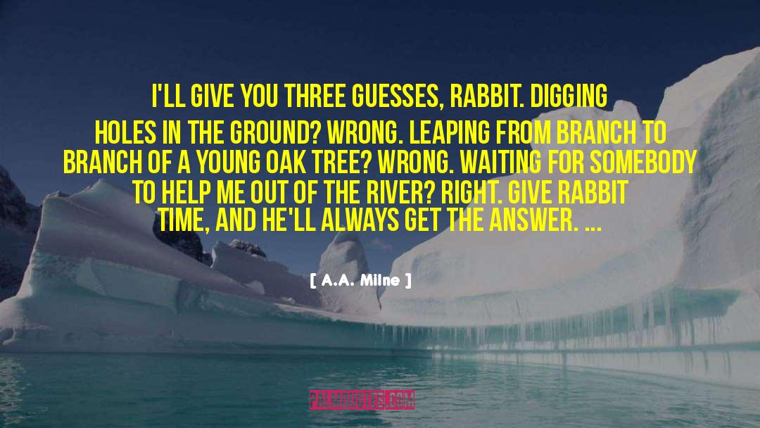 Digging A Hole quotes by A.A. Milne