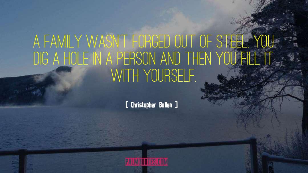 Digging Yourself Out Of A Hole quotes by Christopher Bollen