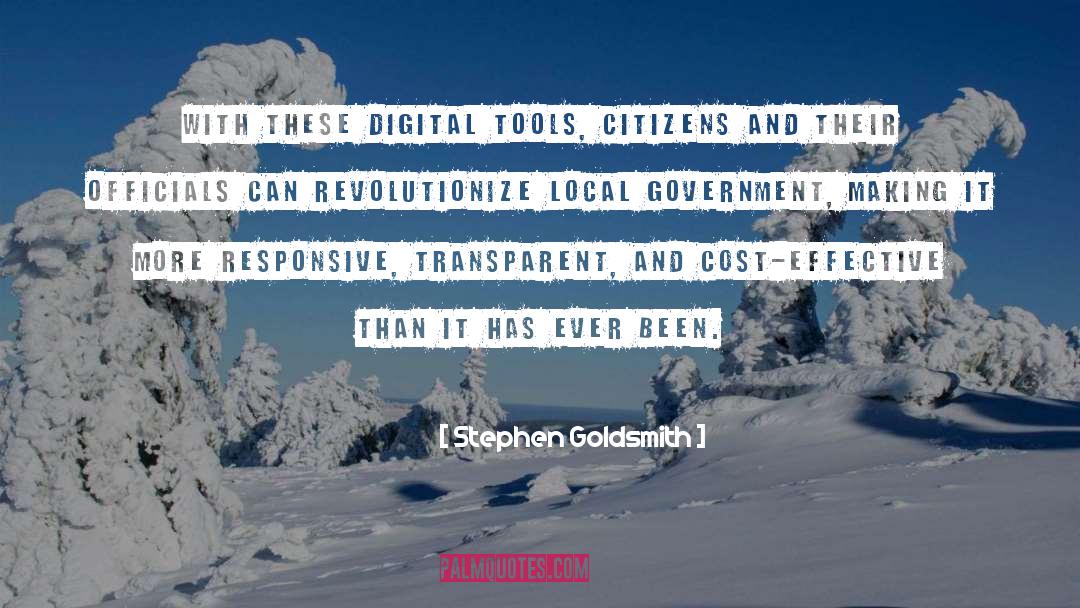 Digital Tools quotes by Stephen Goldsmith