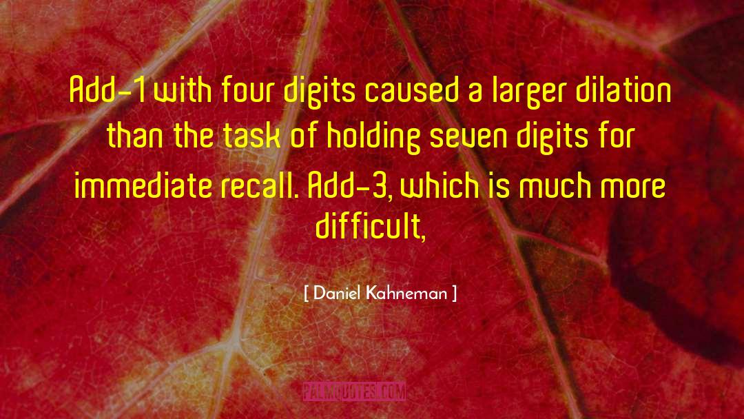 Digits quotes by Daniel Kahneman