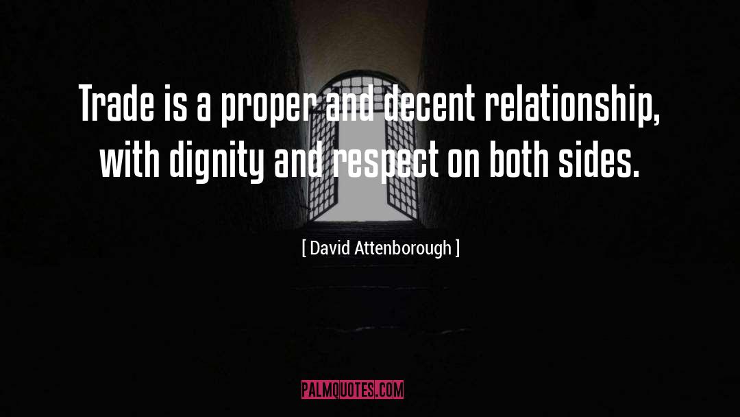 Dignity And Respect quotes by David Attenborough