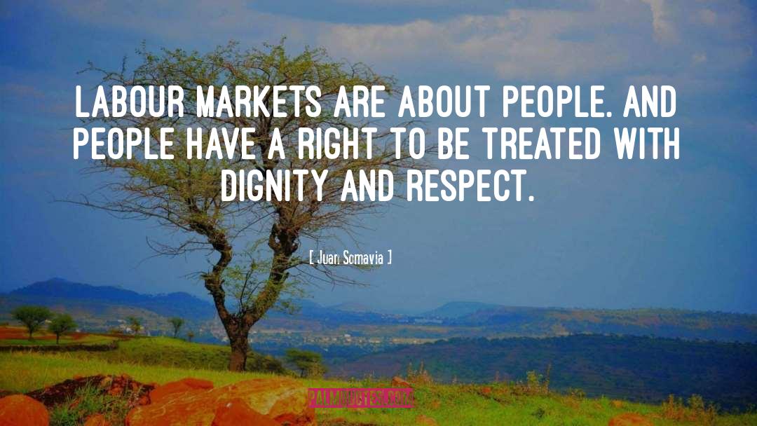 Dignity And Respect quotes by Juan Somavia