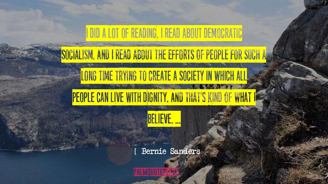 Dignity For Survival quotes by Bernie Sanders