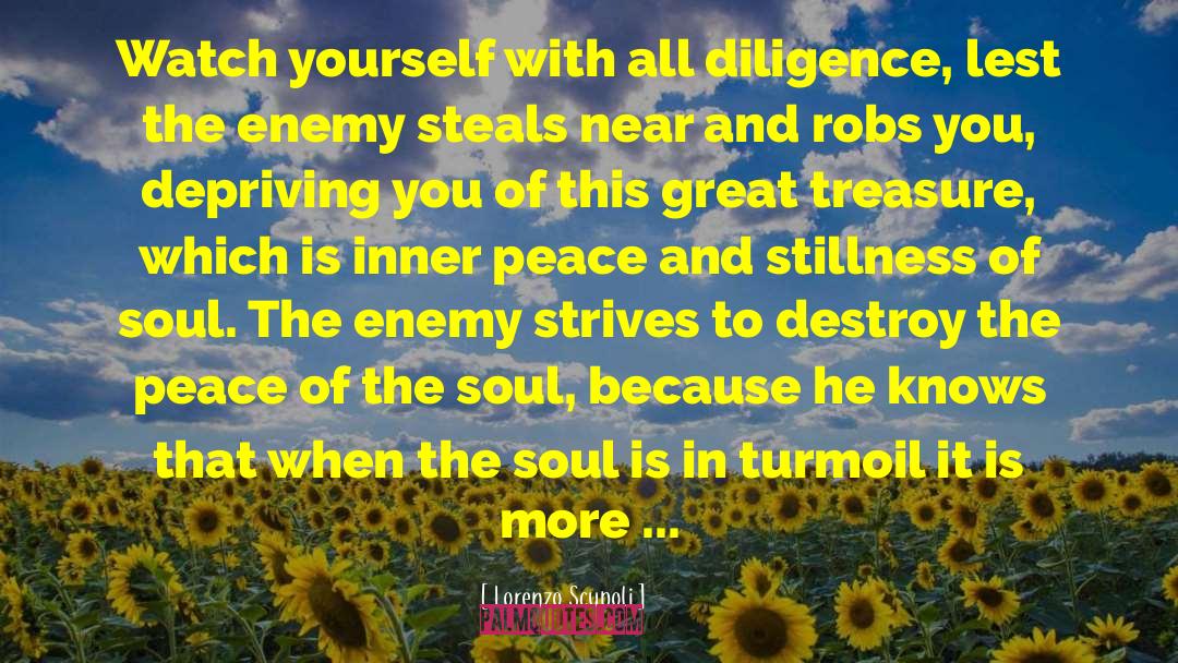 Diligence quotes by Lorenzo Scupoli