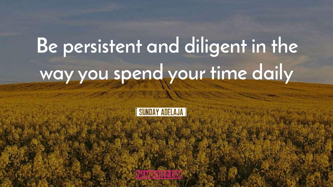 Diligence Solves quotes by Sunday Adelaja