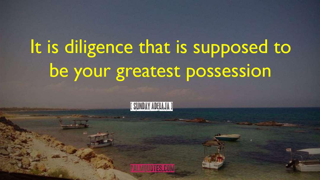 Diligence Solves quotes by Sunday Adelaja