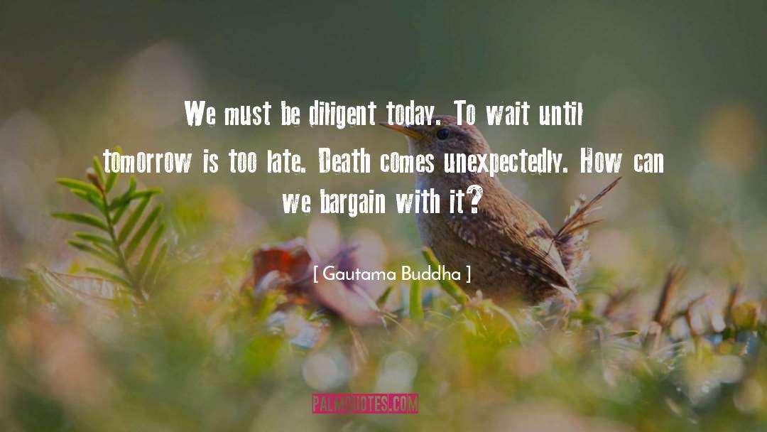 Diligent quotes by Gautama Buddha