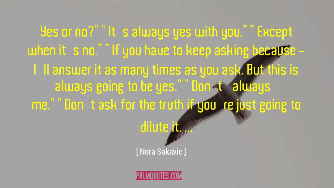 Dilute quotes by Nora Sakavic