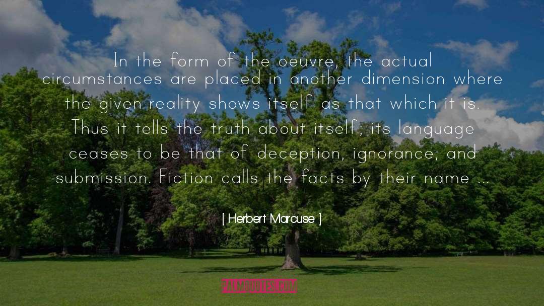 Dimension quotes by Herbert Marcuse