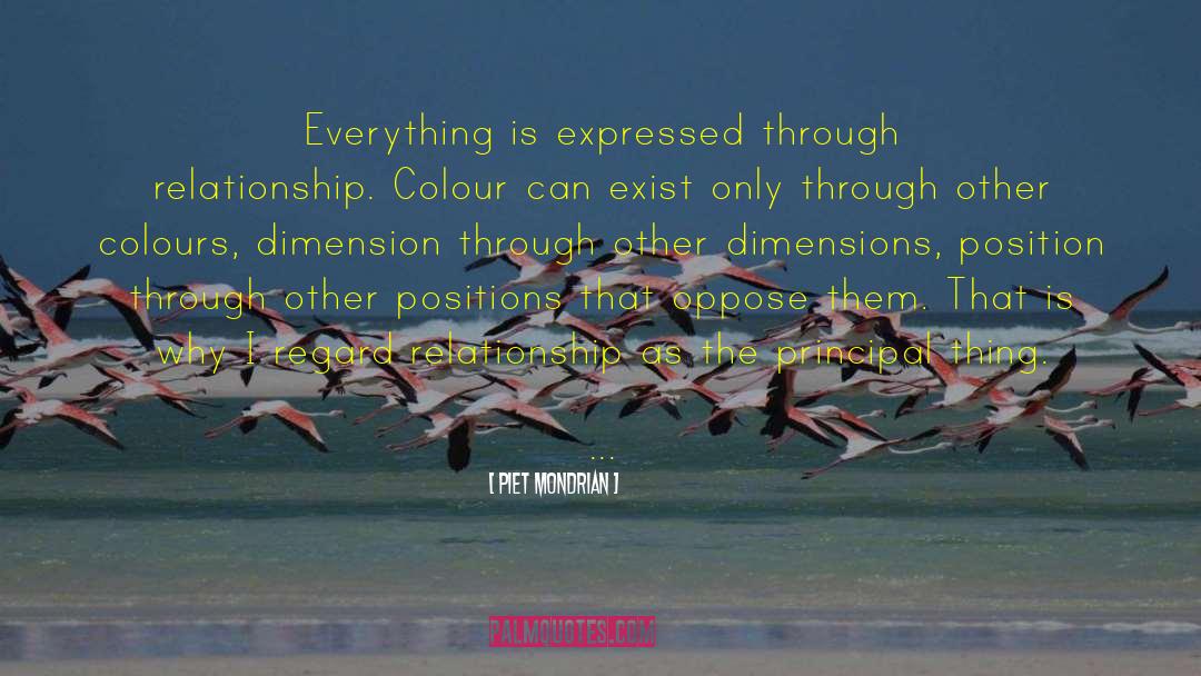 Dimension quotes by Piet Mondrian