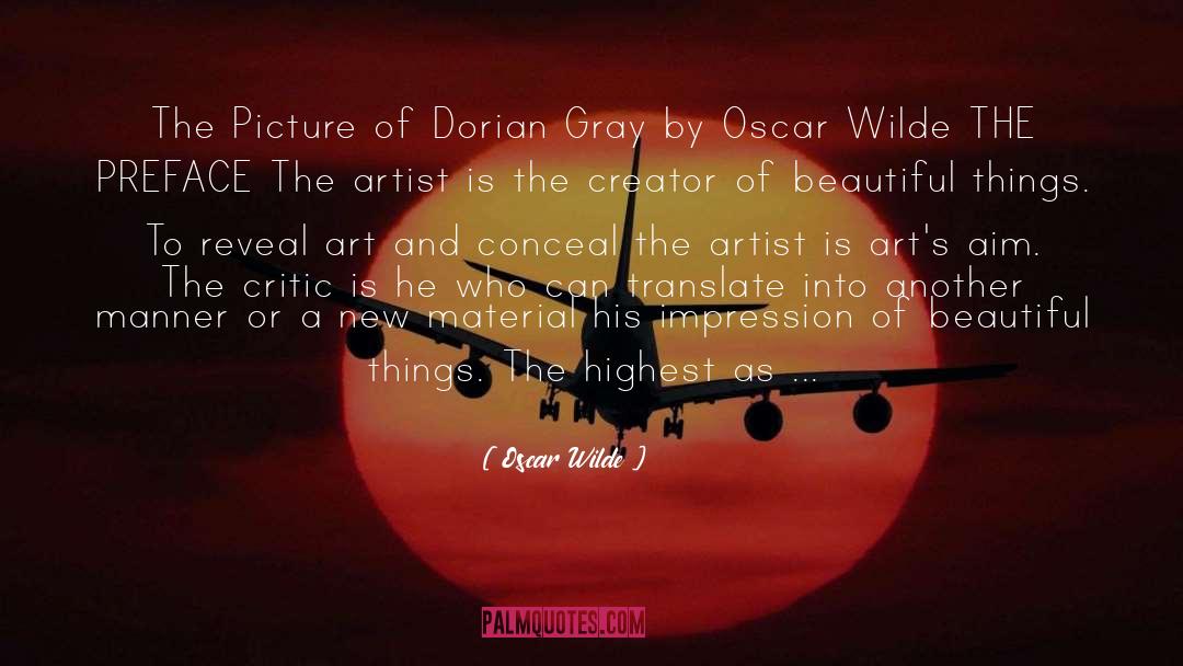 Dimensionality In Art quotes by Oscar Wilde