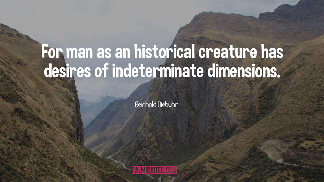 Dimensions quotes by Reinhold Niebuhr