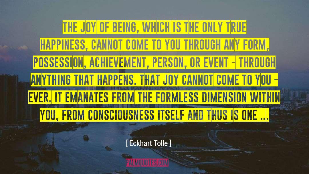 Dimensions quotes by Eckhart Tolle