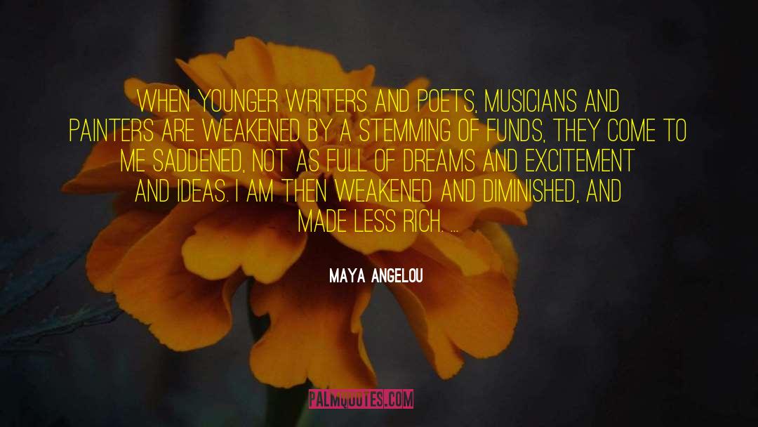 Diminished quotes by Maya Angelou