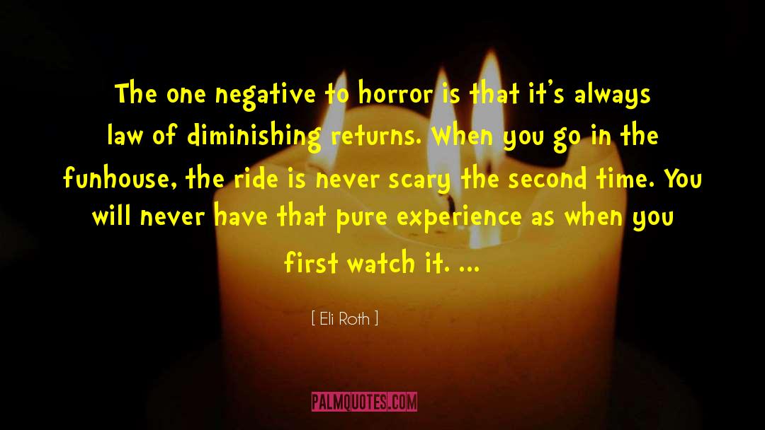 Diminishing Returns quotes by Eli Roth