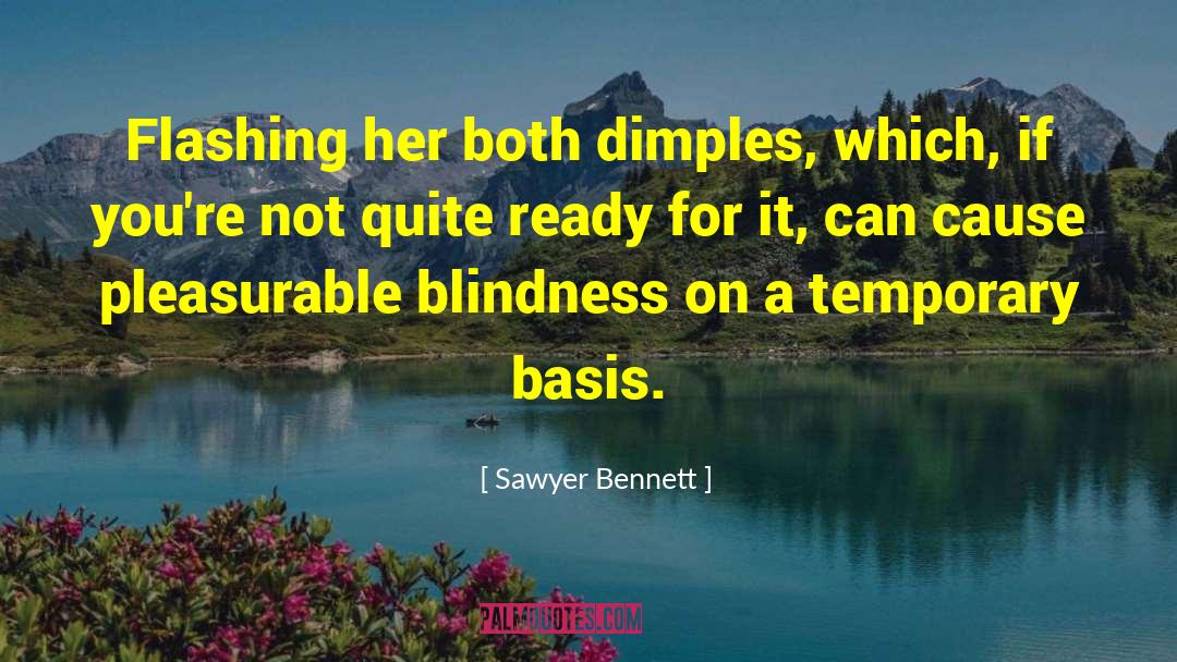 Dimples quotes by Sawyer Bennett