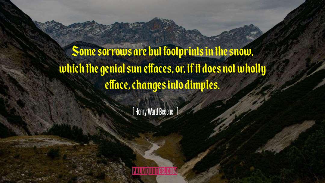 Dimples quotes by Henry Ward Beecher