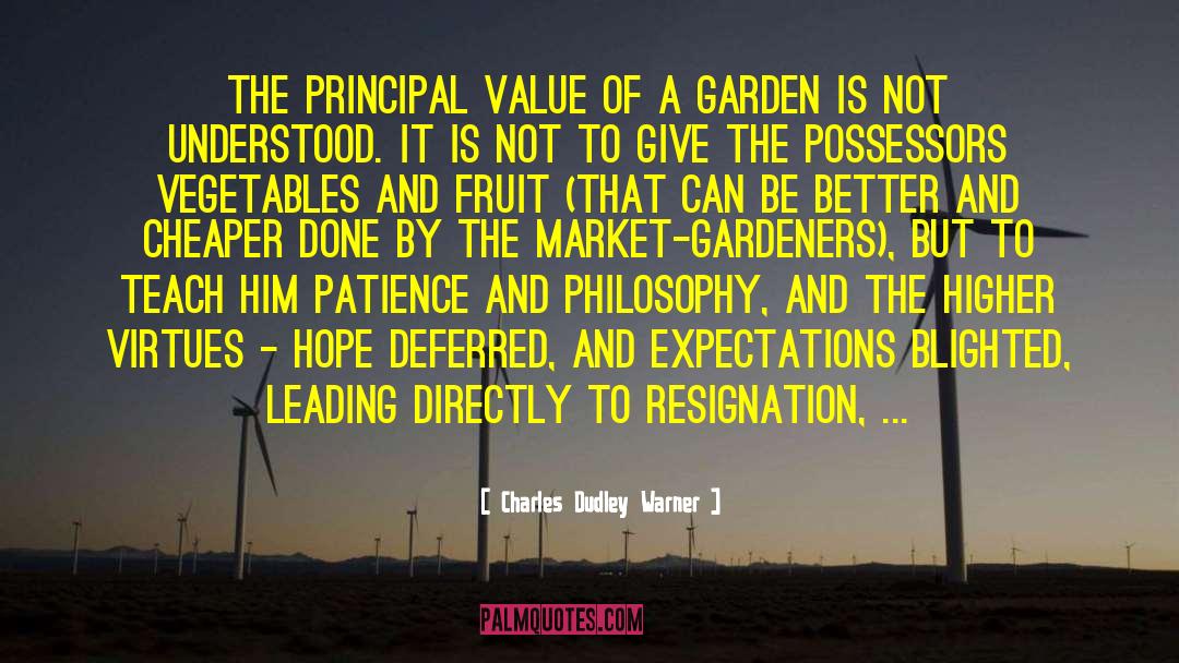 Dinars Value quotes by Charles Dudley Warner