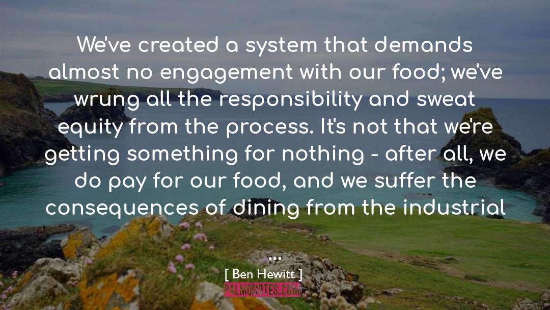 Dining Out quotes by Ben Hewitt