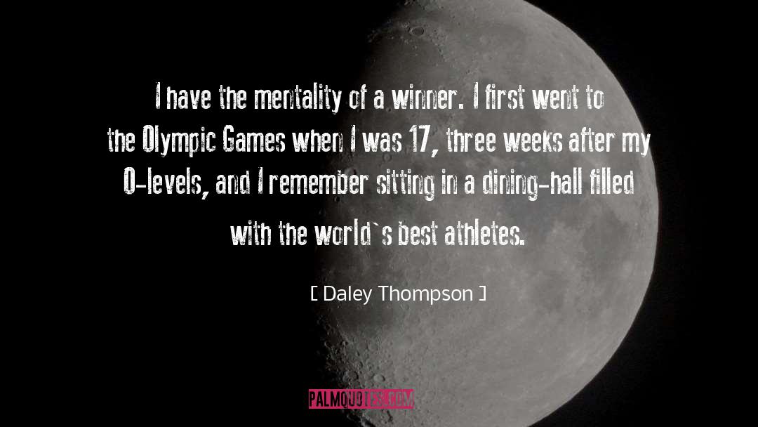 Dining quotes by Daley Thompson