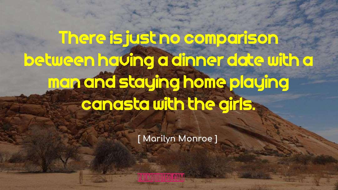 Dinner Date quotes by Marilyn Monroe