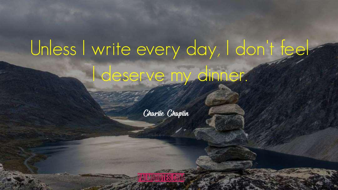 Dinner Etiquette quotes by Charlie Chaplin