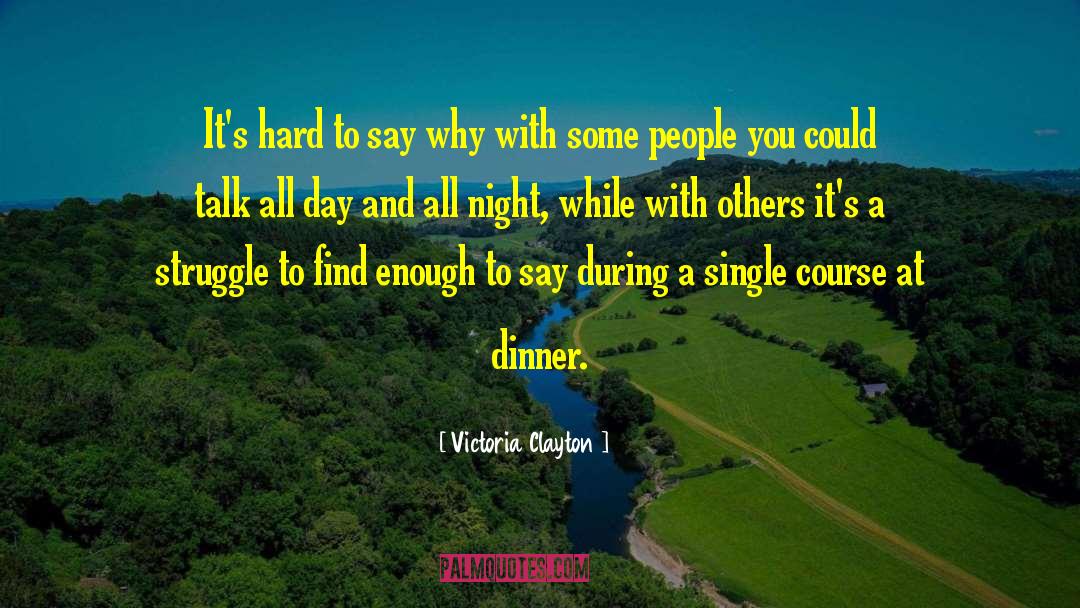 Dinner Plates quotes by Victoria Clayton