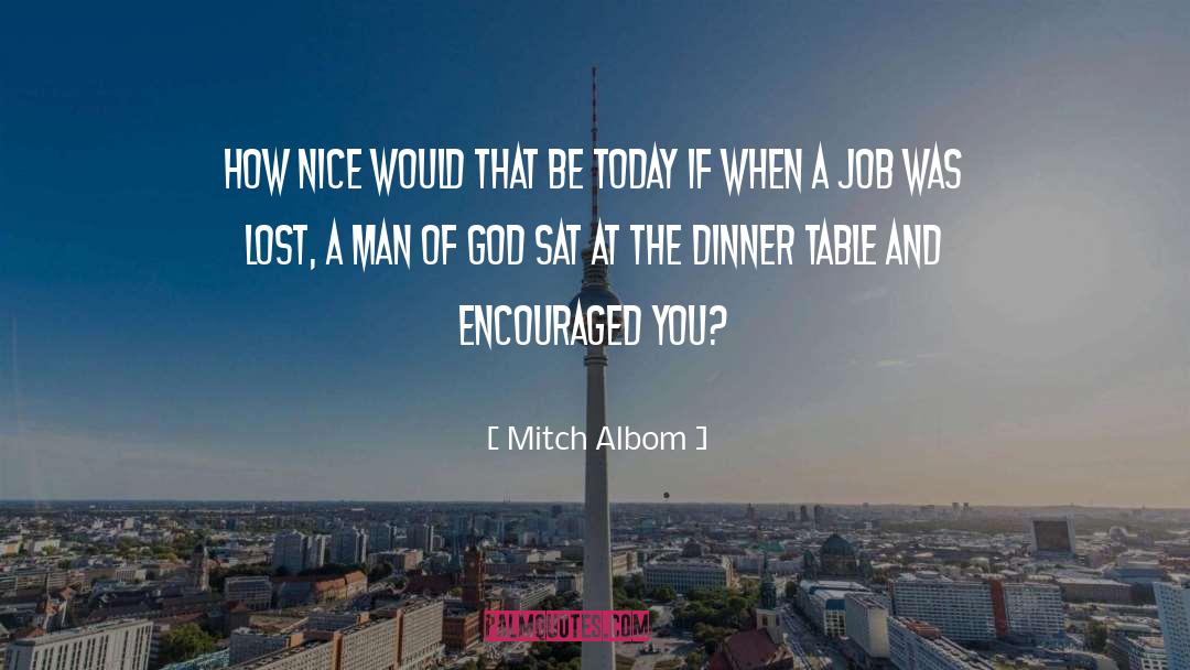 Dinner Table quotes by Mitch Albom
