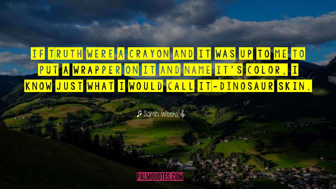 Dinosaur quotes by Sarah Weeks